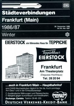 Städteverbindungen Frankfurt (Main) 1986 / 1987