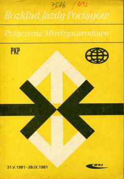 Kursbuch Polen PKP 1981 Auslandsverbindungen