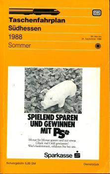 Taschenfahrplan Südhessen 1988