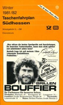 Taschenfahrplan Südhessen 1981 / 1982