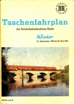 Taschenfahrplan Rbd Halle 1982 / 1983