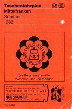 Taschenfahrplan Mittelfranken 1983