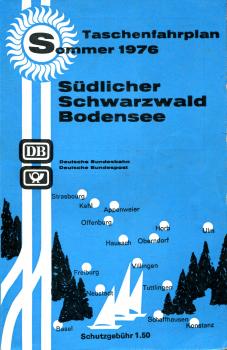 Taschenfahrplan Südlicher Schwarzwald Bodensee 1976