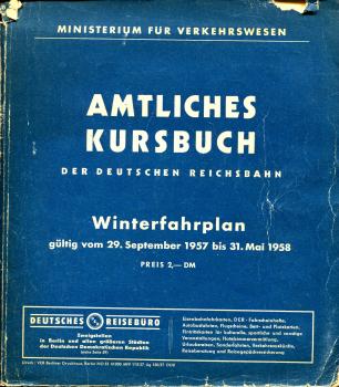 Kursbuch DR 1957 / 1958