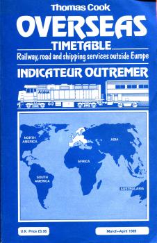 Thomas Cook Overseas Timetable März – Aptil 1989