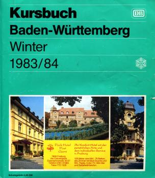 Kursbuch Baden-Württemberg 1983 / 1984