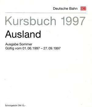 Kursbuch Ausland 1997 DB