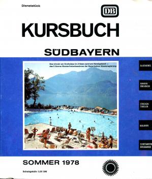 Kursbuch Südbayern 1978