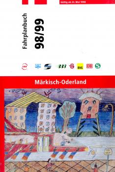 VBB Fahrplanbuch Märkisch Oderland 1998 / 1999