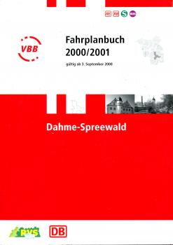 VBB Fahrplanbuch Dahme – Spreewald 2000 / 2001