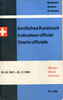 Kursbuch Schweiz 1967 / 1968