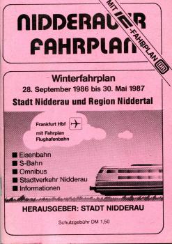 Nidderauer Fahrplan 1986 / 1987