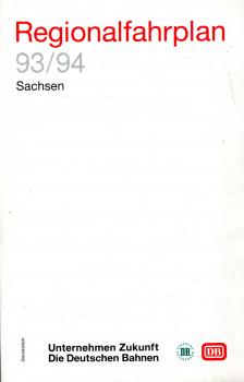 Regionalfahrplan Sachsen 1993 / 1994