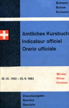 Kursbuch Schweiz 1962 / 1963