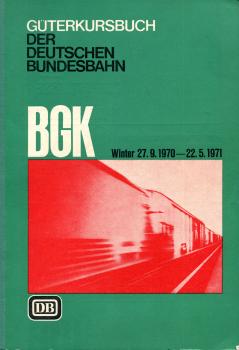 Güterkursbuch DB 1970 / 1971