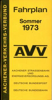 AVV Fahrplan Aachen 1973