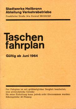 Fahrplan Stadtwerke Heilbronn 1964