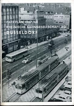 Fahrplan Rheinische Bahngesellschaft Düsseldorf 1967 / 1968