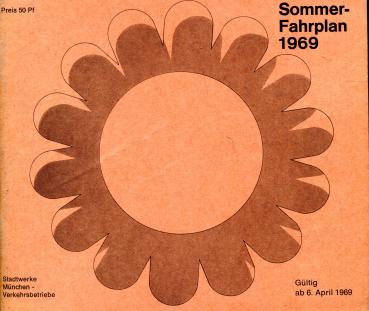 Fahrplan Stadtwerke München 1969