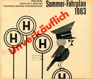 Fahrplan Stadtwerke München 1963