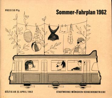 Fahrplan Stadtwerke München 1962