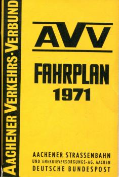 Fahrplan AVV Aachen 1971