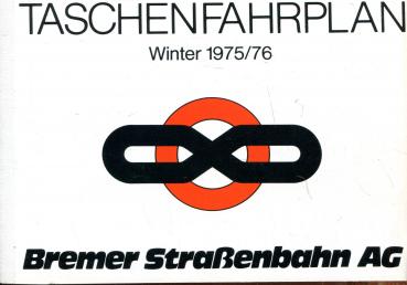 Taschenfahrplan Bremer Straßenbahn 1975 / 1976