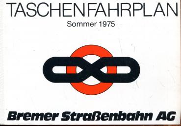 Taschenfahrplan Bremer Straßenbahn 1975