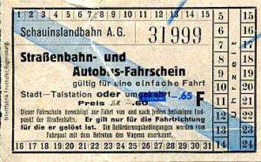 Fahrkarte Schauinslandbahn