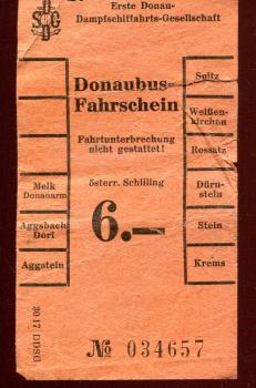 Donaubus Fahrschein Krems – Melk – Spitz