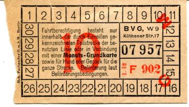 BVG Fahrschein 10 Pfennig