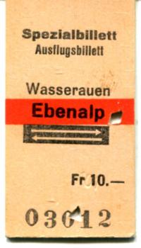 Spezialbillett Wasserauen – Ebenalp