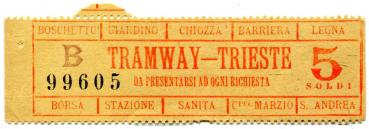 Fahrschein Tramway Trieste