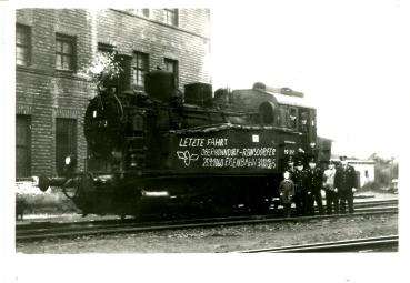 89 293 Letzte Fahrt Oberhohndorf – Reinsdorfer Eisenbahn 1965