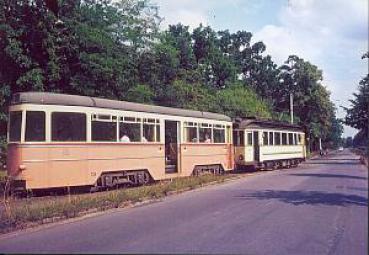 Straßenbahn Friedrichshagen 1968 BW 134 u. TW 72