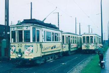 Straßenbahn Paderborn Detmold 1958 TW 20 Linie 2