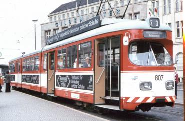 Straßenbahn Bielefeld Linie 23 TW 807 1987