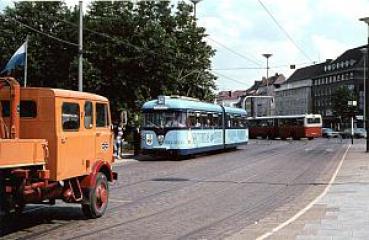 Straßenbahn Bremen TW 430 Linie 5 und Arbeitswagen