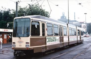 Straßenbahn Dortmund TW 122 Linie 407 1981