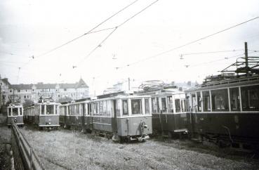 Straßenbahn Graz abgestellte Triebwagen