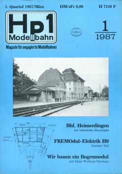 Hp1 Heft 01/87 Magazin für engagierte Modellbahner