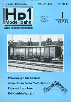 Hp1 Heft 01/88 Magazin für engagierte Modellbahner