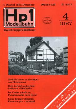 Hp1 Heft 04/87 Magazin für engagierte Modellbahner