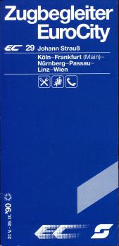 Zugbegleiter EC 29 Johann Strauß Köln – Wien 1990