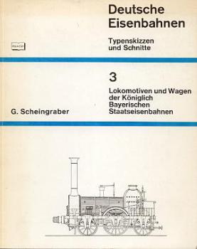 Typenskizzen 3 Lok und Wagen Bayerischen Staatseisenbahnen