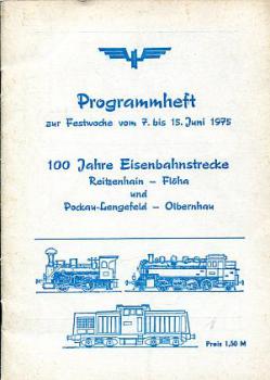 Programmheft 100 Jahre Reitzenhain Flöha Pockau Lengefeld Olbern