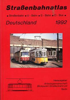 Straßenbahnatlas Deutschland 1992