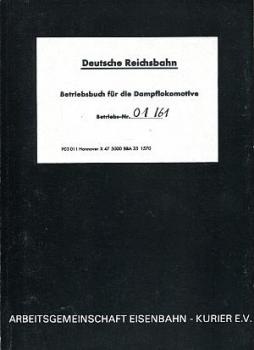 Betriebsbuch 01 161 Reprint