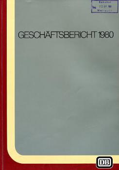 Geschäftsbericht der Deutschen Bundesbahn 1980