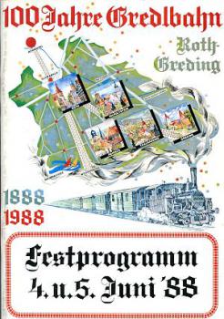 100 Jahre Gredlbahn Roth - Greding 1988